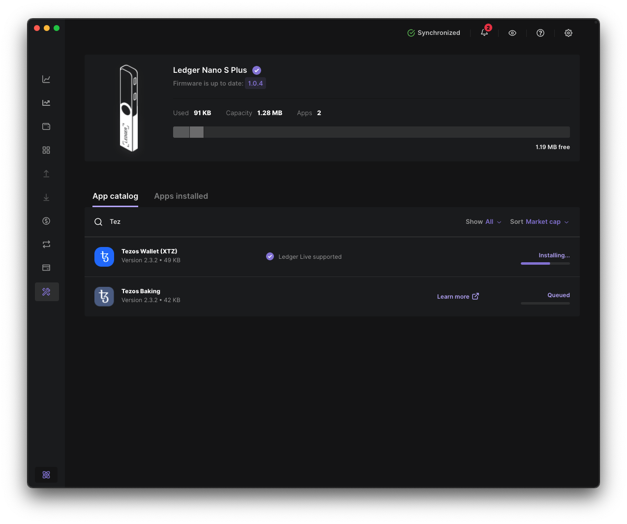 Install Tezos applications